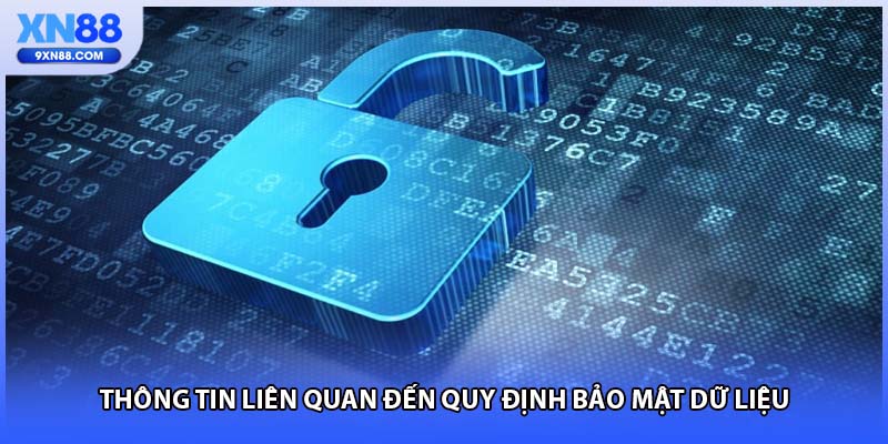 Thông tin liên quan đến quy định bảo mật dữ liệu